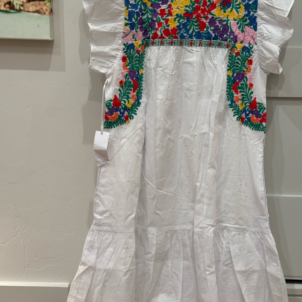 J Marie Embroidered White Dress NWT - Picture 2 of 3